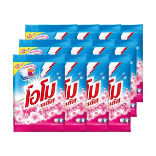 โอโม พลัส ซากุระเฟรช 95 กรัม x 12 ถุง Omo Plus Sakura Fresh 95g x 12 bags