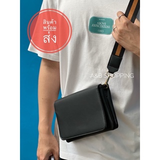 กระเป๋าหนัง แฟชั่น(พร้อมส่ง) สายทูโทน รหัส AB1008