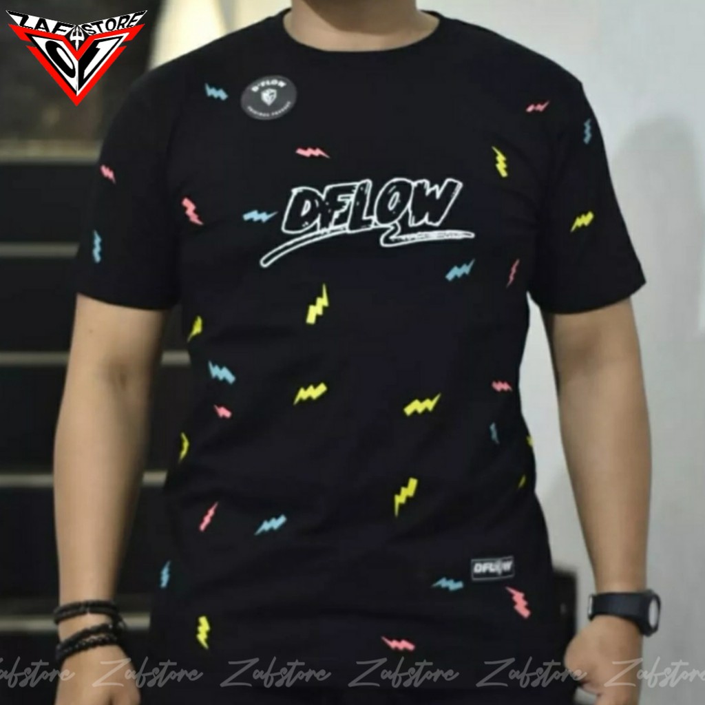 D& 39;flow - Distro เสื้อยืด/เสื้อ, Original Dflow Men&39;s Tops, ฟรีสติ๊กเกอร์
