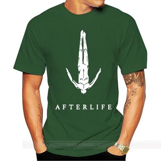 เสื้อยืดแขนสั้น ผ้าฝ้าย พิมพ์ลายกราฟฟิค Afterlife Ibiza แบบเรียบง่าย สไตล์คลาสสิก สําหรับผู้ชายสามารถปรับแต่งได้