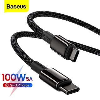 Baseus 100w USB C to Type C Cable Quick Charger 4.0 USB C PD Cable Fast Charging For Xiaomi Samsung Macbook pro Data Cable Cord