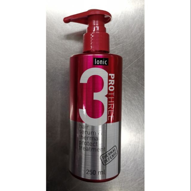 IONIC 3 Pro Three hair serum & thermal protect treatment เเก้ผมเสียเเละป้องกันความร้อน 250ml.