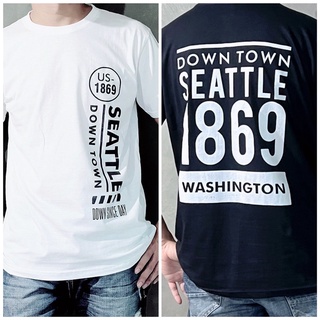 เสื้อแฟชั่น เสื้อยืด Unisex สกรีน SEATTLE1869 งานหน้า-หลังใส่ได้ทั้งผู้หญิงและผู้ชาย