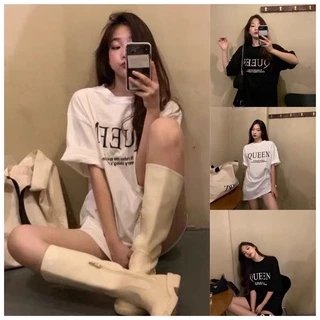 💥 Fairy Style 💥 พร้อมส่ง เสื้อยืด Over size คอกลม แขนสั้น ผ้านิ่ม เสื้อยืดแฟชั่น สไตล์เกาหลี 💖 #9352