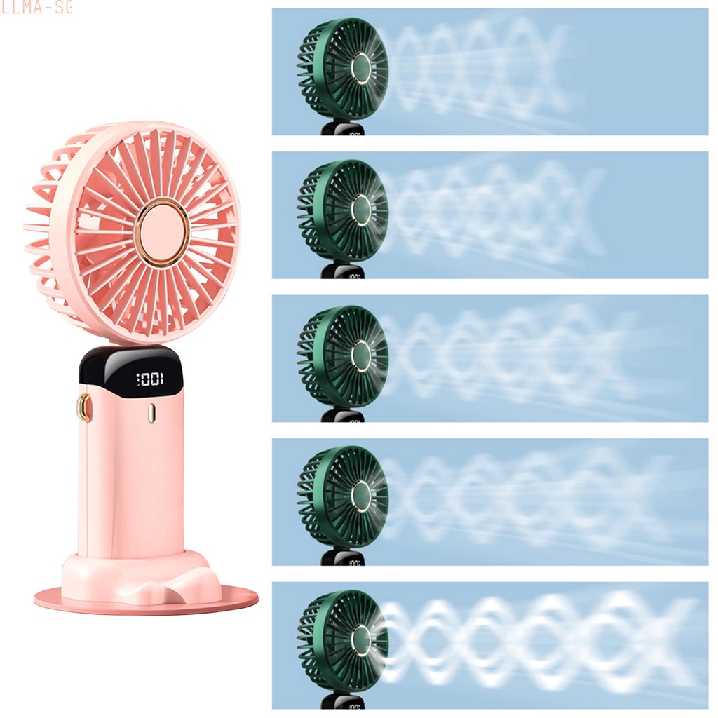 Handheld Fan Mini Portable USB Rechargeable Colorful Small Pocket 5 ...
