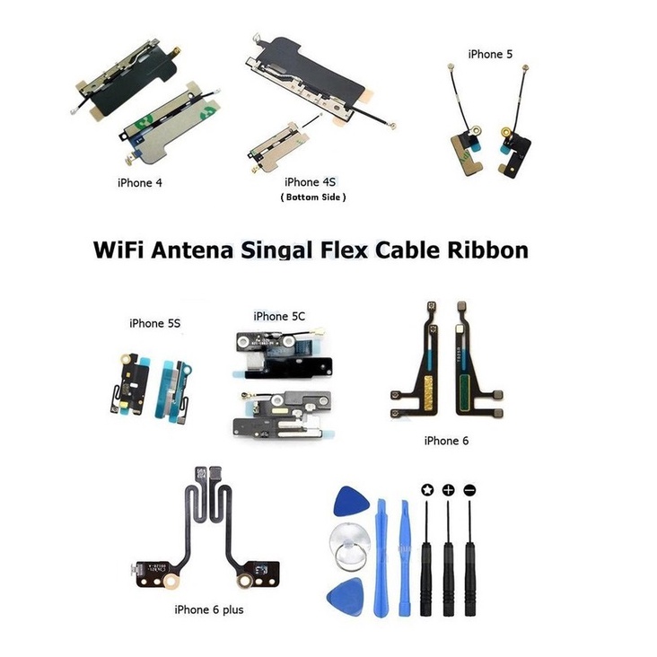 I-Phone 4 4G 4S 5 5G 5C 5S 6 6G 6P 6S 6SP 7 7G 7P 8 8G 8P PLUS 10 X Wifi เสาอากาศสัญญาณเครือข่ายFLEX