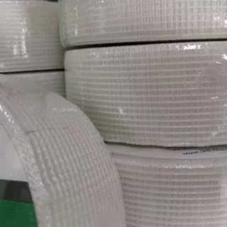 เทปตาข่ายไฟเบอร์กลาส เฌอร่า 2" ยาว 90เมตร มีกาวในตัว Sherra Fiberglass mesh tape