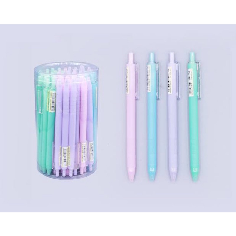 ปากกาลูกลื่น หมึกน้ำเงิน ด้ามสีพาสเทล HOWEDU OG-590A 0.38mm (1 ด้าม)