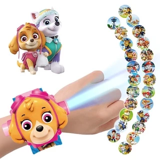 ของเล่น นาฬิกาฉายภาพสำหรับเด็ก Kids Watch Cartoon 3D Projection Projector ​ของขวัญสำหรับเด็ก