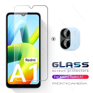 ฟิล์มกระจกนิรภัยกันรอยหน้าจอ 2 ถึง 1 สําหรับ Xiaomi Redmi A1 A 1 1A Redmy Readmi A1 RedmiA1 4G