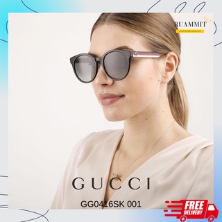 แว่นกันแดด Gucci GG0416SK 001/002 สี Black ทรงหยดน้ำ ของแท้ จัดส่งฟรี!!