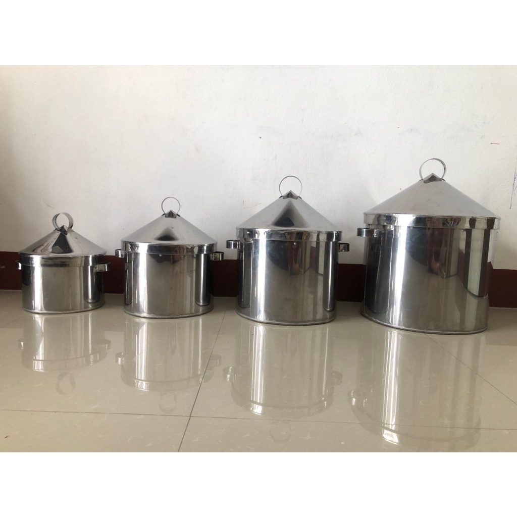 หม้อปากหม้อ หม้อข้าวเกรียบปากหม้อ หม้อทำขนมปากหม้อเวียดนาม (อุปกรณ์ครบใน1ชุด) (แถมผ้า+ไม้พายในชุด) ขนาด S25/M30/L35/XL40