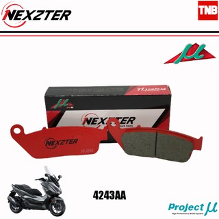 Nexzter ผ้าเบรคหน้า 4243AA Honda Forza 2018 CB CBR Burgman650 Kawasaki VERSY เน็กซ์เตอร์ Mu Spec ผ้าเบรคมอไซค์