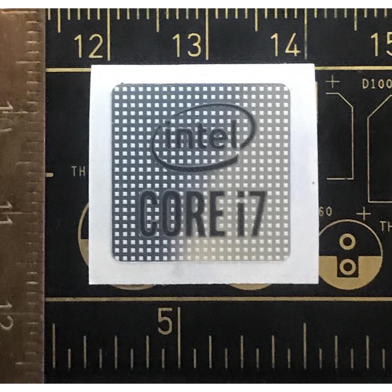 สติ๊กเกอร์โลโก้ สติ๊กเกอร์ intel Core i7 10th gen 2020 เดิม