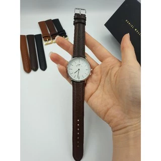 𝗚𝗤 𝘄𝗮𝘁𝗰𝗵 สายนาฬิกาหนัง สายหนังวัวแท้ หนังนุ่มใส่สบาย รุ่น Japan Minimal Leather Strap 12 14 16 18 20 22mm : seiko DW etc