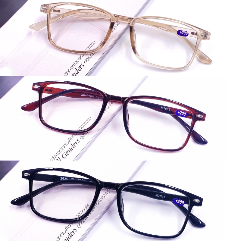 แว่นตาสายตายาว M7015 สายตายาว+50ถึง+400