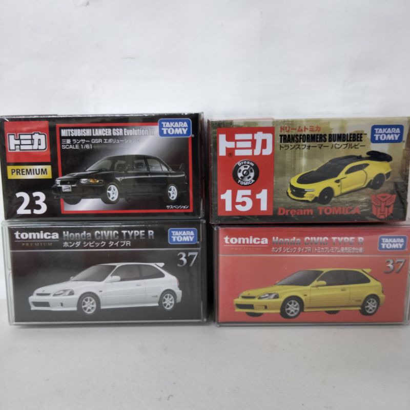 MITSUBISHI Tomica takara tomy premium diecast car scale 1:64 hotwheel ขนาด itsubishi evo 3,4 Honda t