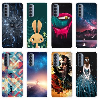 เคสสำหรับ OPPO Reno4 Pro Case Silicone Back Cover Soft Casing OPPO Reno4 Pro Reno 4 cartoon TPU เคส