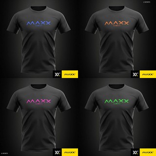 Maxx เสื้อยืด สีนีออน สีดํา สีเขียว สีฟ้า สีส้ม สีชมพู