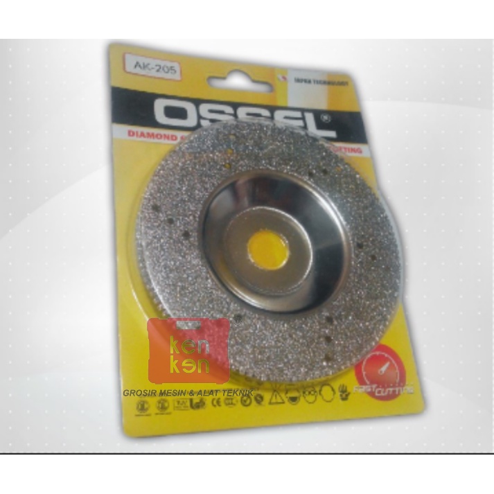 OSSEL AK-205 GEMSTONE ขัดและตัดเกลียว (BOWL)