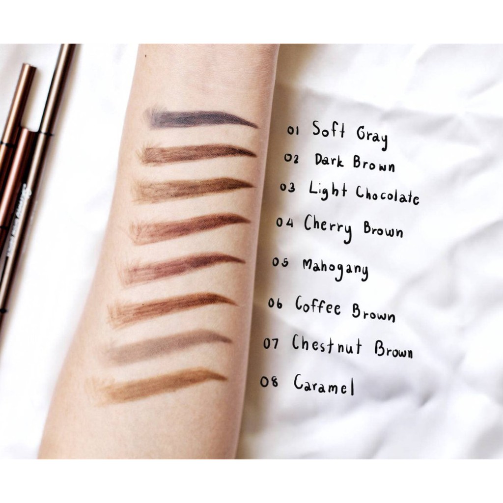 Cathy Doll karmart Skinny Brow Pencil 0.05g  ดินสอเขียนคิ้วหัวเล็ก 1.5mm - รูปที่ 4