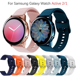 สายนาฬิกาข้อมือซิลิโคน 20 มม. สําหรับ Samsung Galaxy Watch Active 2 1 40 มม. 44 มม.