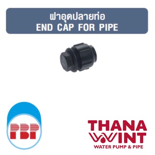 ฝาอุดปลายท่อ PB ระบบสวมล็อค ขนาด 15-50 mm ตราพีบีพี (PBP)