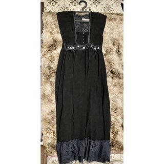 maxi dress ชีฟองยาวอก32-33