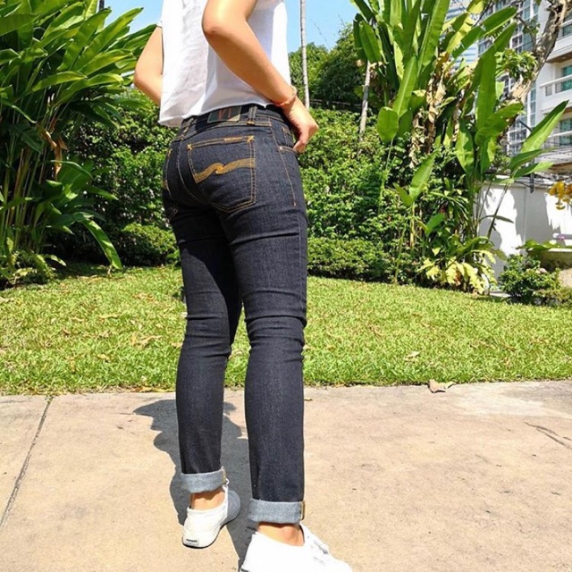 skinny lin dry deep orange