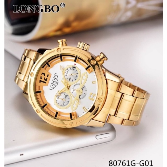 นาฬิกา Longbo ของแท้ 💯% รุ่น 80761G พร้อมกล่อง มีประกัน 1 ปี