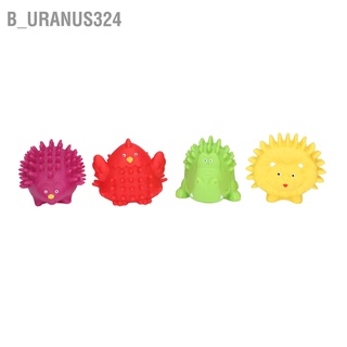 B_uranus324 Soft Vinyl Baby Sensory Ball Cartoon Animal Shaped Textured With BB Sound