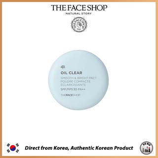 THE FACE SHOP Oil Clear Smooth&amp;Bright Pact SPF/FPS 30 PA++ *ของแท้ จากเกาหลี*