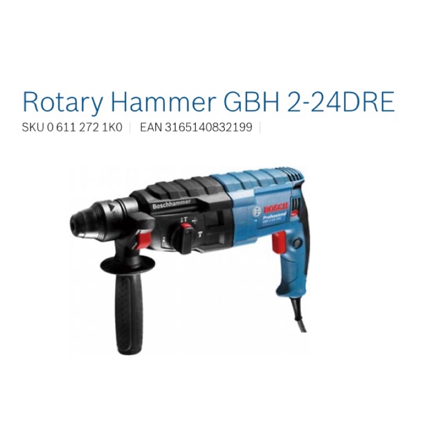 สว่านกระแทกโรตารี่ Bosch GBH 2-24 DRE