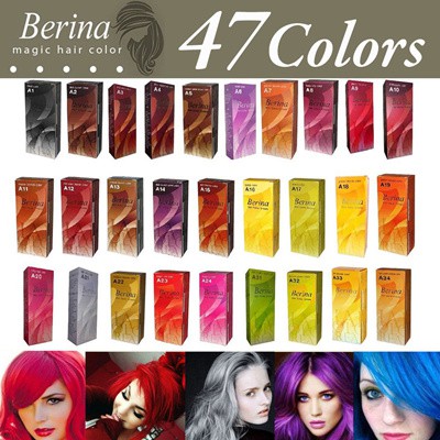 Berina a1-a45 เบอริน่า ครีมเปลี่ยนสีผม สีย้อมผม