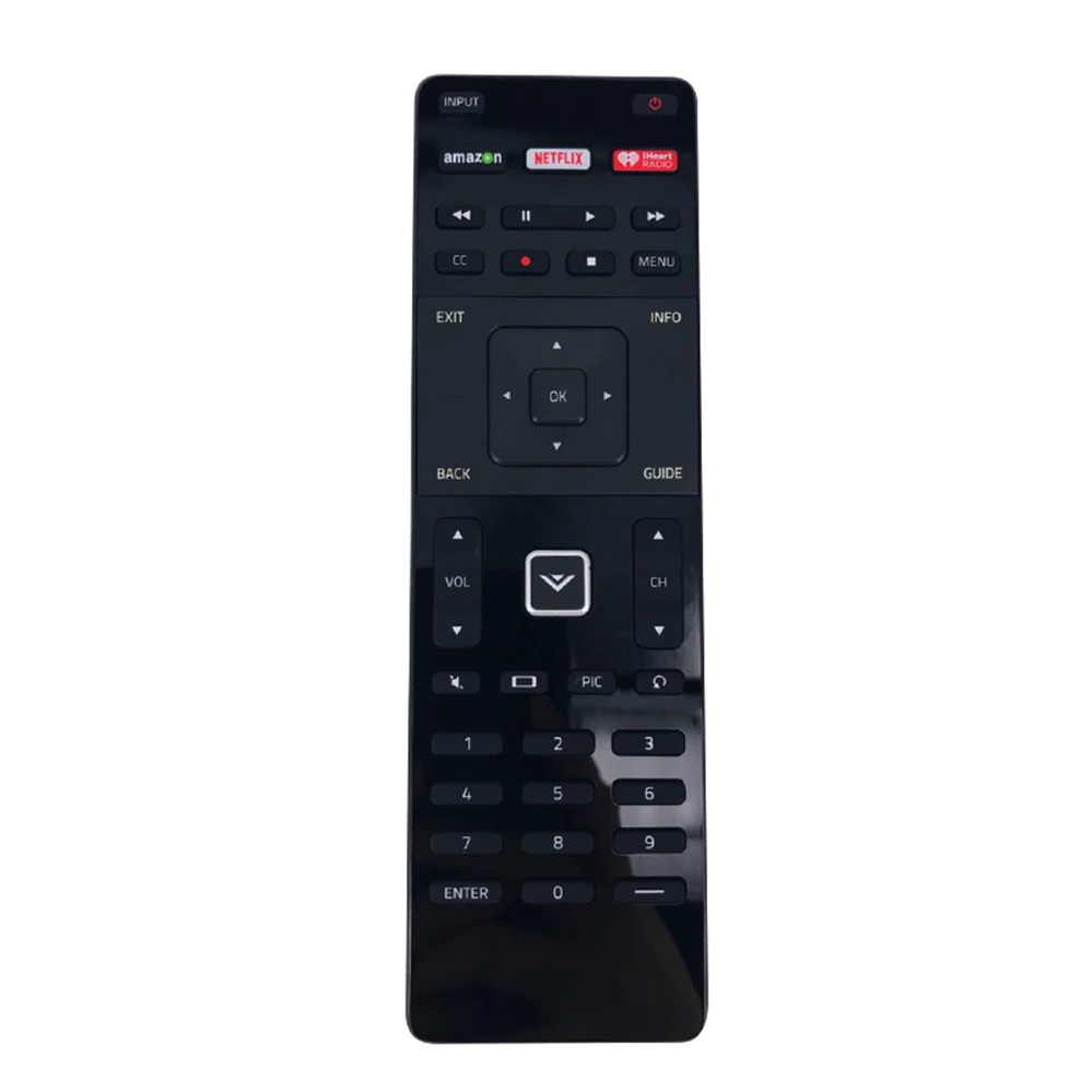 เปลี่ยนใหม่สําหรับ Vizio LED HDTV รีโมทคอนโทรลพร้อม NETFLIX iHeart RADIO ปุ่ม XRT122 D24D1 D32HD1 D5