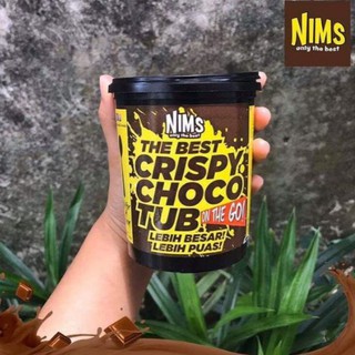 Nim Crispy Choco Tub 250 g. โกโก้ครันช์เคลือบชอคโกแลต ขนมทานเล่น ชอคโก้บอล ขนมนำเข้า อร่อยมาาาก !!!