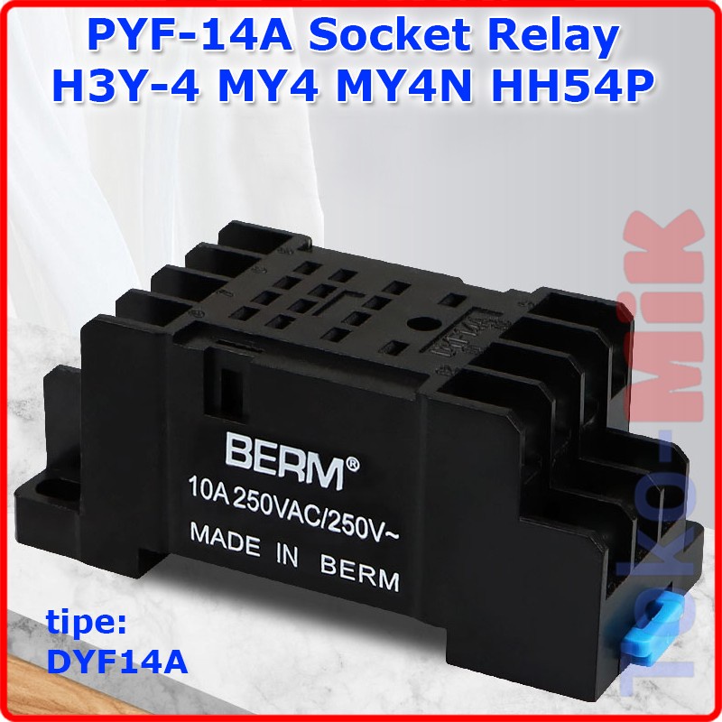 PYF-14A PYF14A DYF14A รีเลย์ซ็อกเก็ต 14 พิน H3Y-4 MY4N HH54P