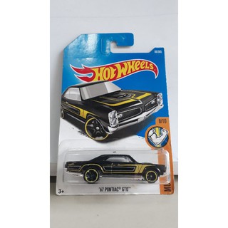 รถเหล็ก Hotwheels 67 PONTIAC GTO สีดำ (ib016)