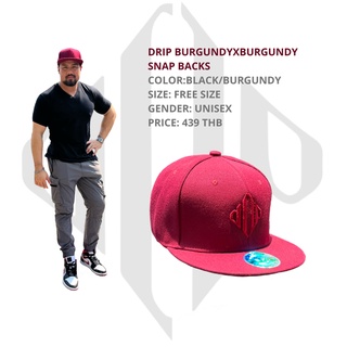 DRIP BURGUDYXBURGUNDY SNAP BACKS