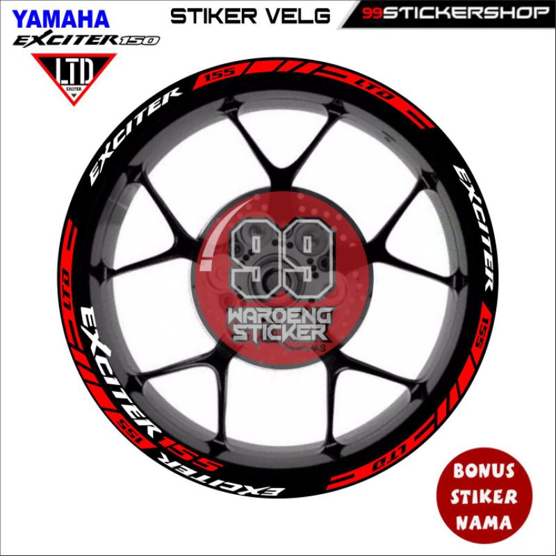สติ๊กเกอร์ขอบ Yamaha MX King Exciter 155