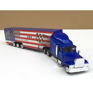 1/87 Trailer Ad Truck รุ่น American Truck Michael Schumacker F1 Champion 2005 USA สีน้ำเงิน (ยาว 23 cm)