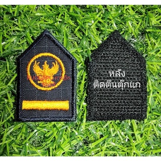 #พร้อมส่ง เครื่องหมายชุดปฏิบัติการ ยศพนักงานราชการ{เครื่องหมายแบบใหม่} พร้อมติดตีนตุ๊กแก