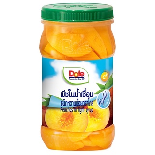 Dole พีชในน้ำเชื่อม ชนิดหวานน้อย ปริมาณ666กรัม