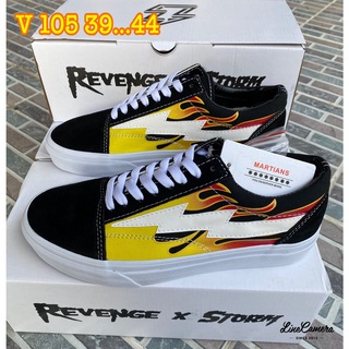 vans revenge x storm รองเท้าผ้าใบผูกเชือก