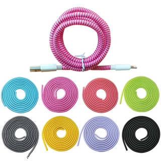 1.4M Wire Cord Rope Protection / USB Cable Winder Data / Data Line Protector earphone Cover / USB Charging Cable Wire Cord Rope Protector / Spring Protector Cover