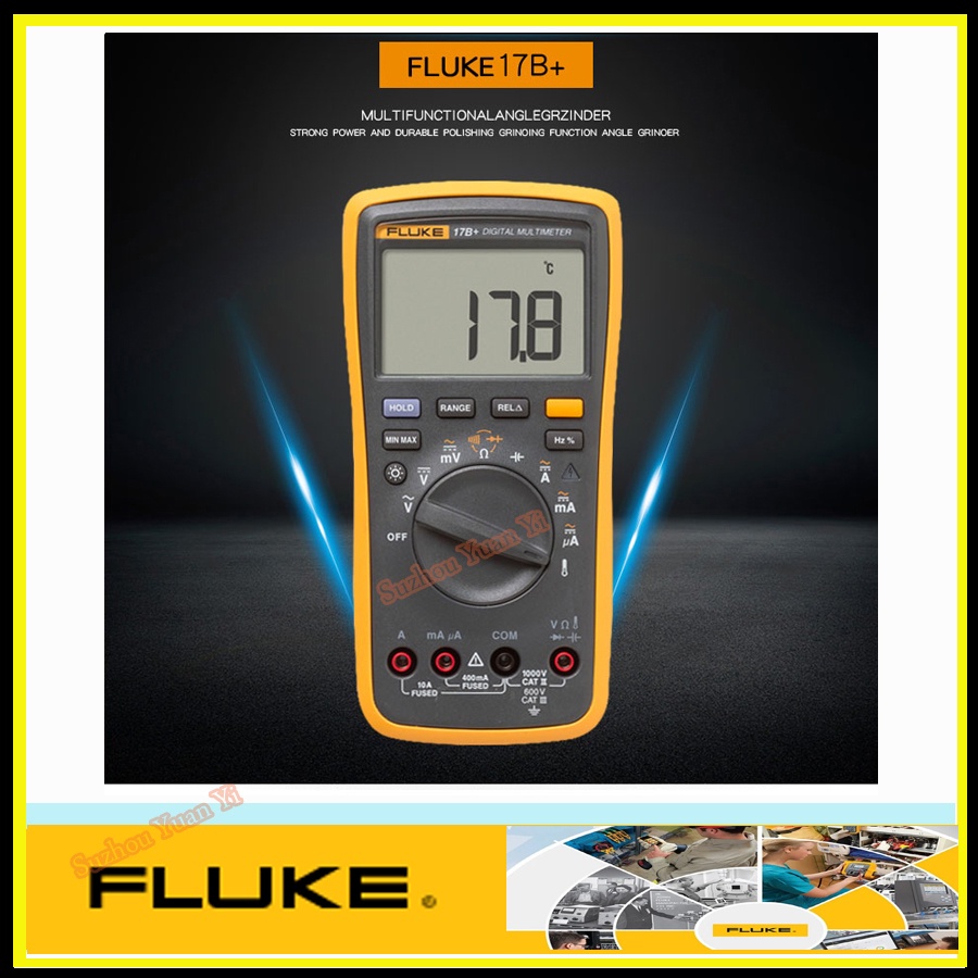 New Fluke 17B+ มัลติมิเตอร์แบบดิจิตอล ยี่ห้อ F17B+