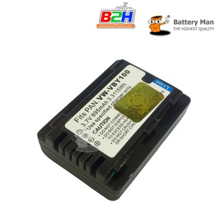 Battery Man แบตเตอรี่ กล้อง Panasonic VBY100 รับประกัน 1ปี