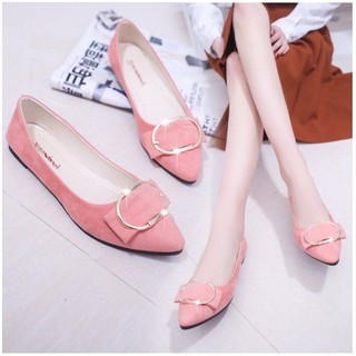 Best SALEรองเท้าผู้หญิงFlat shoes รองเท้าคัทชูดีเทลน่ารักสไตล์ญี่ปุ่น TX618รองเท้าแฟชั่น