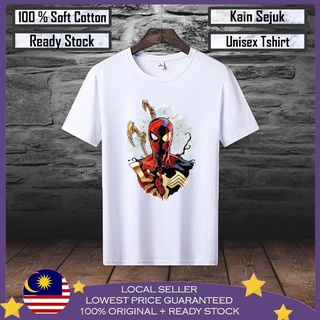 เสื้อยืด ผ้าฝ้าย 100% พิมพ์ลาย SPIDERMAN VENOM Viral Lelaki สําหรับผู้ชาย