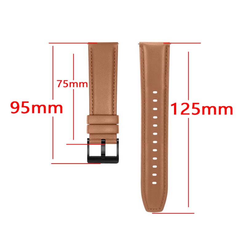 สายหนังแท้หนังวัวชั้นบนสุดสําหรับ Xiaomi Mi Watch สีสปอร์ต S3 S1 active
